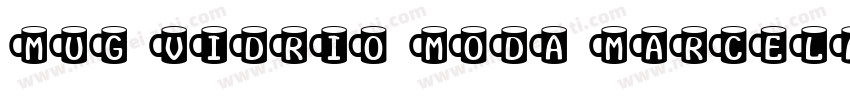 MUG VIDRIO MODA MARCELA字体转换